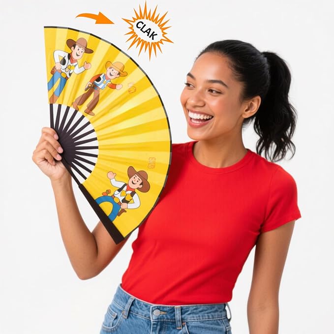 Custom Fans with Your Photo/Text - 13 Inch Personalized Folding Hand Fan for Line Dancing, Weddings, Parties | Decorative Gift for Women, Church Events & Dance Performances (180, 10 Inch)