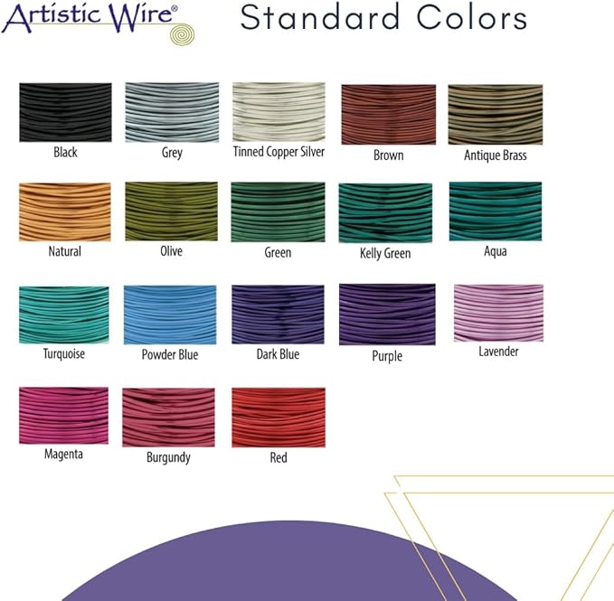 Artistic Wire, 20 Gauge Silver Plated Tarnish Resistant Colored Copper Craft Wire, Lemon Meringue, 25 ft