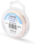 Artistic Wire, 22 Gauge Silver Plated Tarnish Resistant Colored Copper Craft Wire, Rose Gold Color, 10 yd