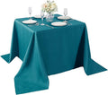 Cupuamon Square Tablecloth 90x90 inch Washable Polyester Fabric Table Cloth for Wedding Party Dining Banquet Decoration（90x90,Caribbean Blue）