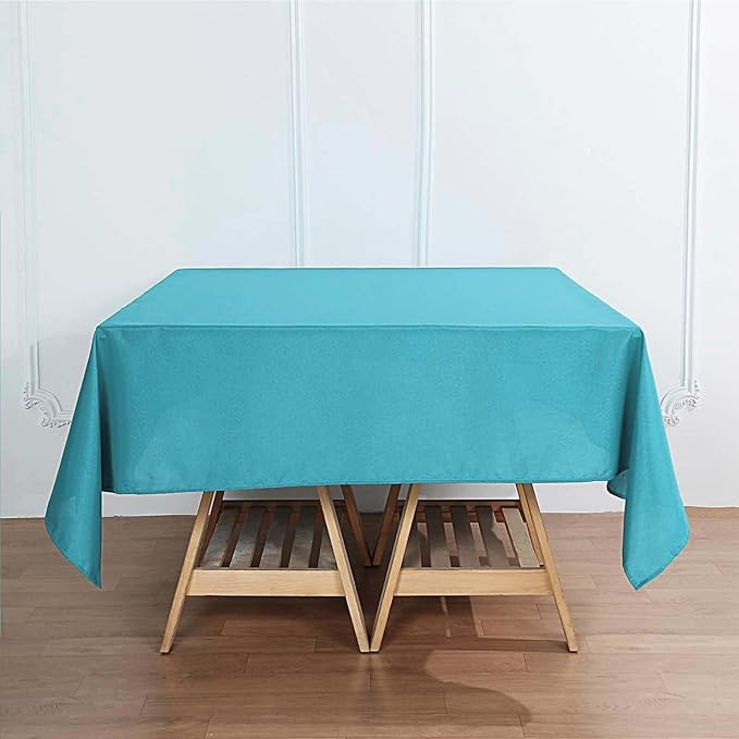 Efavormart 70" Square Linens Turquoise Wholesale Linens Polyester Square Linen Tablecloth for Wedding Banquet Party Restaurant