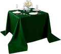 Cupuamon Square Tablecloth 90x90 inch Washable Polyester Fabric Table Cloth for Wedding Party Dining Banquet Decoration（90x90,Hunter）