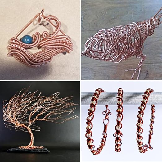 12 Gauge/2.0 mm 16.5 Feet 5 oz 99.9% Dead Soft Copper Wire for Electroculture Gardening, Jewelry Making, Beading, Science Projects, DIY Artwork, Pure Bare Copper Wire