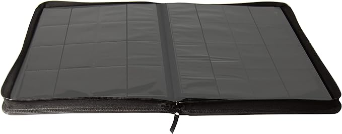 TopDeck 1000 Card Binder - TCG Portfolio - 16 Pocket Card Binder - Ringless Binder Compatible with Pokemon Cards, Yu-Gi-Oh, Magic the Gathering, and More - Side Load Sleeves - Cards Album (Black)