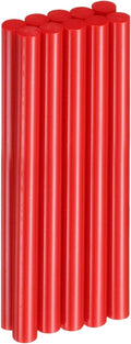 HARFINGTON 10pcs Hot Glue Sticks 0.43" Dia x 5.91" Long EVA Mini Hot Melt Adhesive Glue Stick for Hot Melt Gun Wood Plastic Glass Flowers Fabrics Foam, Red