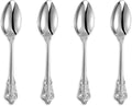 KEAWELL Luxury 6.3" Teaspoons, 18/10 Stainless Steel, Gorgeous Small Spoons, Stirring, Mixing, Sugar, Cake, Dessert Spoons, Mini Antipasto spoons (Silver)