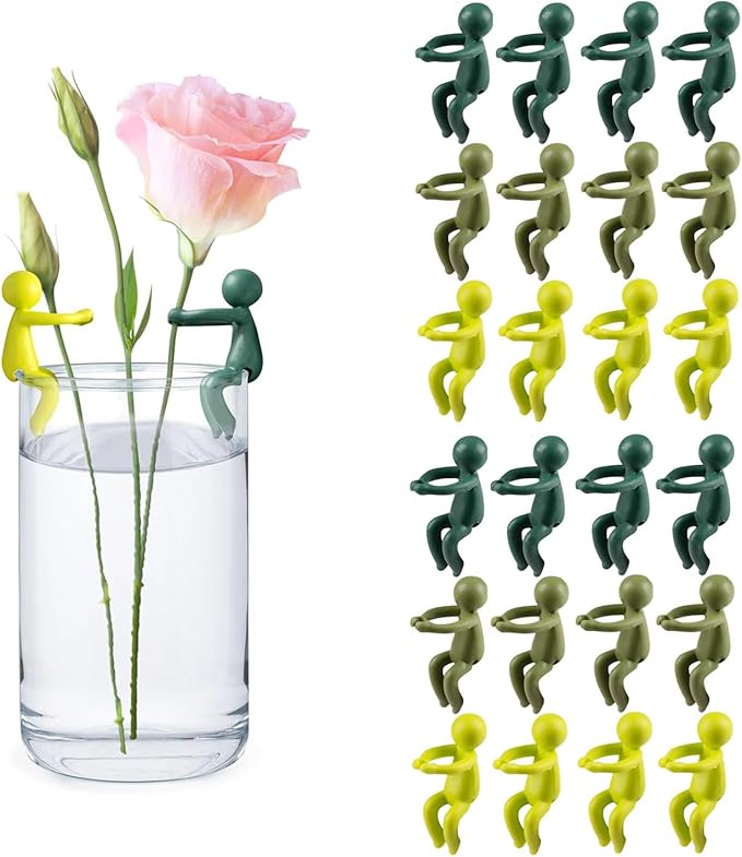 24-pcs Plant Propagation Buddy, Plant Cutting Holder for Stems, Sprouts and Shoots, Plant Propagation Friends for an Indoor Garden or a Plant Propagation Station (24, Green)