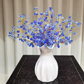 32PCS Crystal Artificial Flowers Bouquets Handmade Acrylic Flower Branches Fake Beaded Baby Breath Floral Crafts for Wedding Party Home Decor