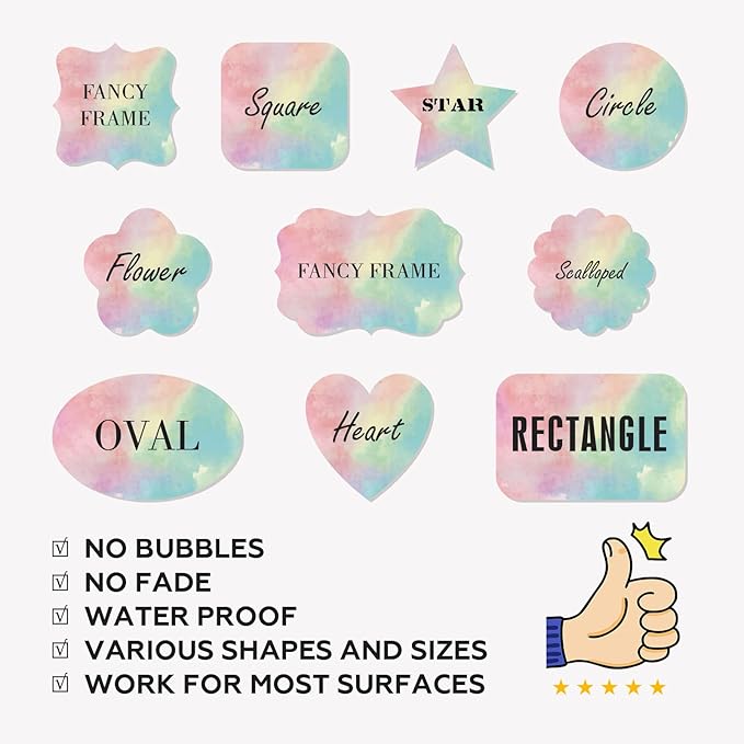 Personalized Labels - Custom Stickers with Any Design Image Logo Text, Thank You Labels, 100 (Flower, 2"x2")