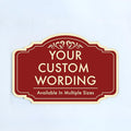 Custom Decorative Outdoor Metal Signs - Personalized Aluminum, Driveway Signs - Design 2 Red Brick, 18x12 In, Waterproof, Made In USA