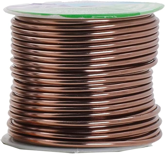 Mandala Crafts 10 Gauge Anodized Aluminum Craft Wire for Jewelry Making - 128 FT Colored Flexible Neutral Wire - Bendable for Bonsai Armature Crafting Sculpting