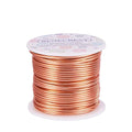BENECREAT 9 10 12 15 17 18 20 Gauge Aluminum Wire (18 Gauge,492 FT) Anodized Jewelry Craft Making Beading Floral Colored Aluminum Craft Wire for Garden, Model Making - Copper Tone