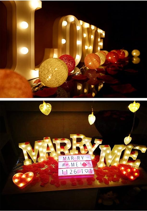 MUMUXI Marquee Light Up Letters | Large Light Up Numbers | Battery Powered and Bright with Every Letter of The Alphabet | for Wedding, Birthday, Party, Celebration, Christmas or Home Decoration (L)