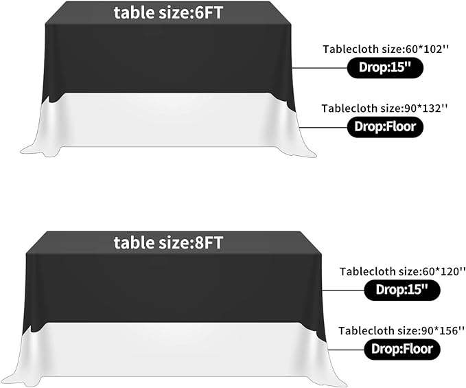Rectangle Tablecloth 60x102 inch Washable Polyester Fabric Table Cloth for Wedding Party Dining Banquet Decoration（60x102, White）