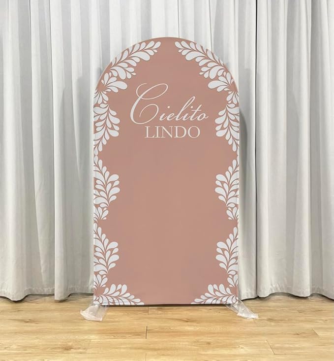 Mexico Theme Arch Stand Covers Fiesta Wedding Party Elastic Fabric Background Birthday Baptismx Baby Shower Decor Props (90x180cm(W35''H72''),G-3744)
