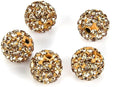 50pcs Adabele Grade A Suncatcher Crystal Rhinestone Pave Loose Beads 12mm Crystal Golden Shadow Polymer Clay Disco Ball Spacers Compatible with Shamballa All Craft Jewelry Making DB12-28