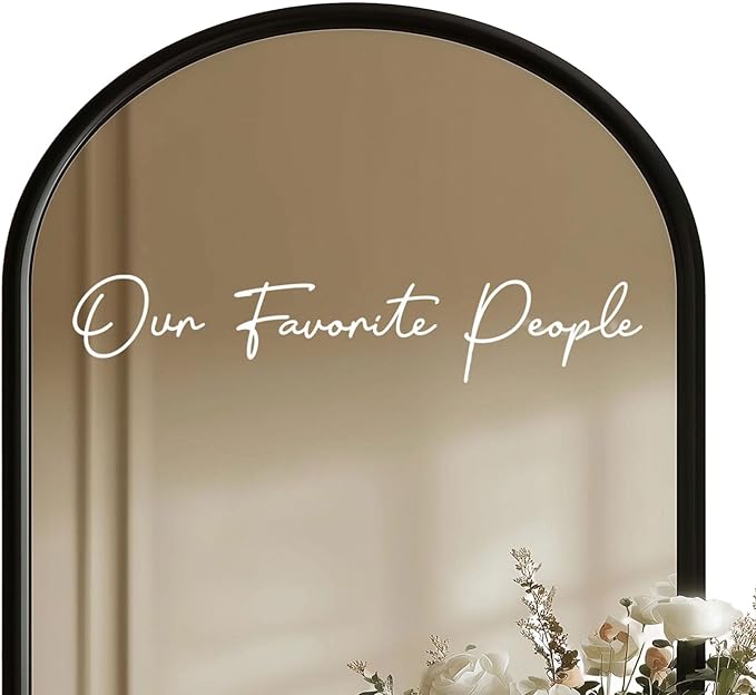 Our Favorite People Seating Chart Decal Wedding Seating Chart Header Decal for Mirror Our Favorite People Welcome Sign Wedding Welcome Vinyl (White, Width 20")