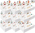 Cartoon Boxes With Lids - 3D Stand Bear Santa Claus Snowman Elk Merry Christmas Candy Boxes Kraft Paper Cookie Boxes for Gift Giving Decorations Party Small Present Box 10pcs