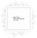 Five Star Napkins Marriage Quotes, White Cotton Cocktail Napkins, Beverage Napkins, Bar Napkins, Cloth Napkins, Party Napkins, Events, Holidays, Weddings, Birthdays, Disposable, 4.5" x 4.5"- (50x)