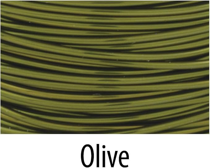 Artistic Wire, 22 Gauge Tarnish Resistant Colored Copper Craft Jewelry Wrapping Wire, Olive, 15 yd