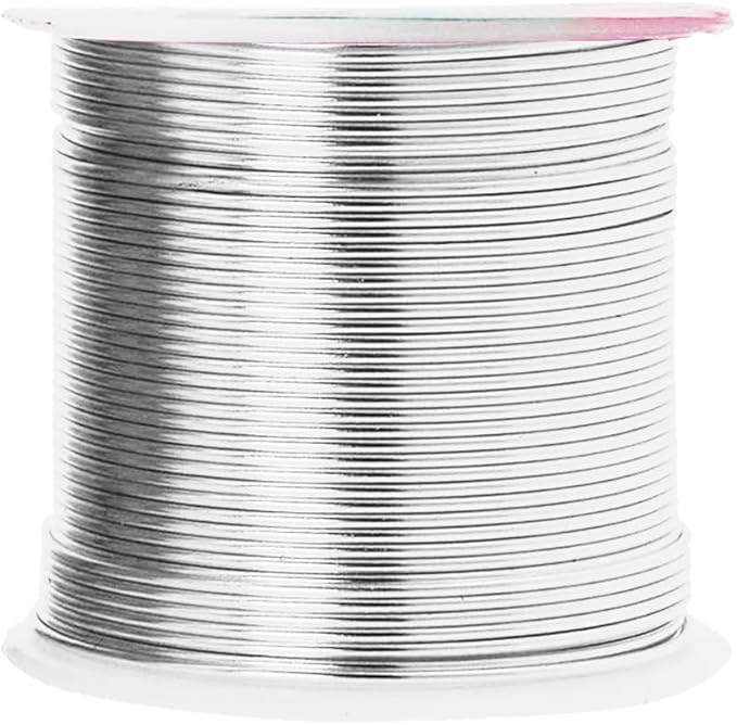 Mandala Crafts 18 Gauge Anodized Aluminum Craft Wire for Jewelry Making - 450 FT Colored Flexible Silver Lavender Purple Pink Ice Blue Turquoise Wire - Bendable for Bonsai Armature Crafting Sculpting