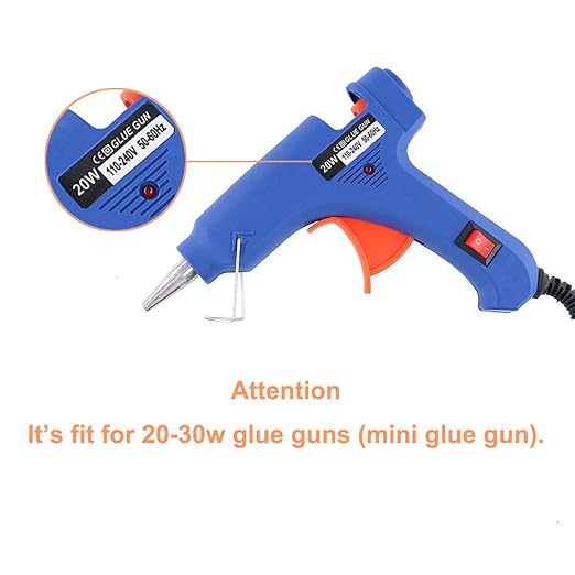 VARACL Hot Melt Glue Sealing Sticks for Letter Seal Stamp - Great for Wedding Invitations, Cards Envelopes, Snail Mails, Postcards, Greeting Cards, Gift Ideas, 7 x 100 mm, 20PCS (Silver)