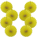 Yellow Party Decorations,Paper Decorations for Party,Lemon Decorations Party Paper Fans Bulk 12in,Anniversary Decorations for Part 30 Color DIY Set （Lemon Yellow）