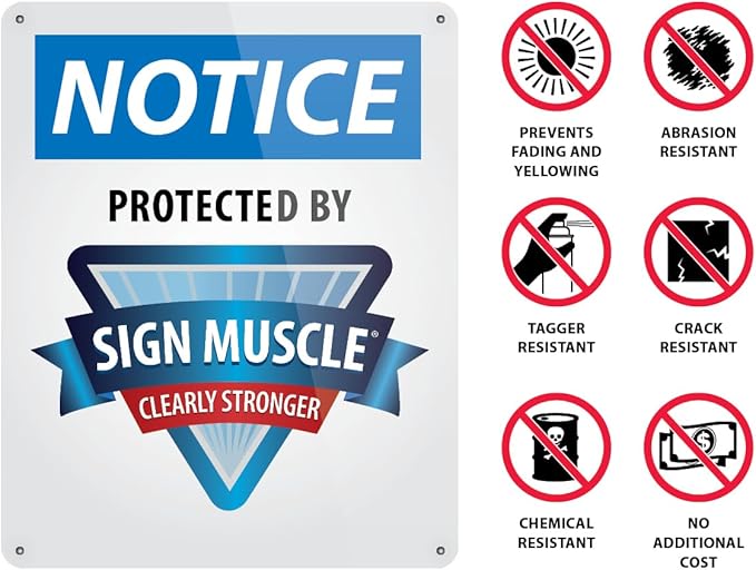 Custom OSHA Style Warning Sign 12" x 18" Plastic Sign, Customizable "Your Text Here", by AccuformNMC Made in USA