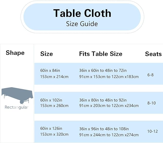 6 Pack Black Table Cloth Rectangle Table 60 x 84 Inch Tablecloths for 6 Foot Rectangle Tables. Stain and Winkle Resistant Polyester Washable TableCloths for Parties Wedding Dining