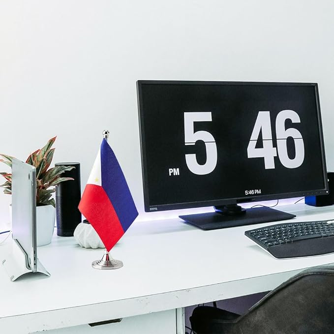 Philippines Flag Philippine Flags, Small Mini Philippine Desk Flag, Used for Table Office Classroom Home Patriotic Events Decorations