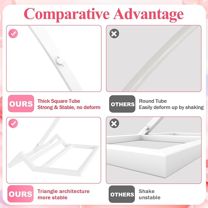 Asee'm 7.2FT White Wedding Arch Round Backdrop Stand Large Circle Metal Floral Balloon Frame for Party Anniversary Birthday Graduation Valentine Ceremony Decorations