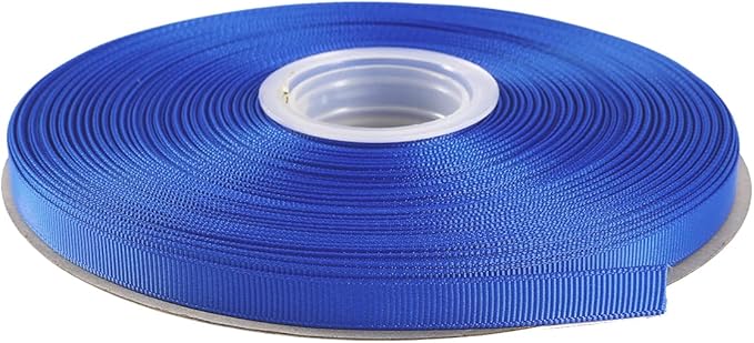 ITIsparkle 3/8" Inch Grosgrain Ribbon 50 Yards-Roll Set for Gift Wrapping Scrap Books Party Favor Hair Braids Baby Shower Decoration Cake Decoration Floral Arrangement Craft Supplies, Royal Ribbon