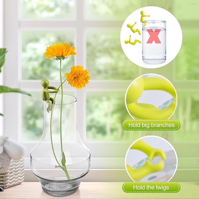 Plant Propagation Buddy, Plant Cutting Holder for Stems, Sprouts and Shoots, Plant Propagation Friends for an Indoor Garden or a Plant Propagation Station (12, Green)
