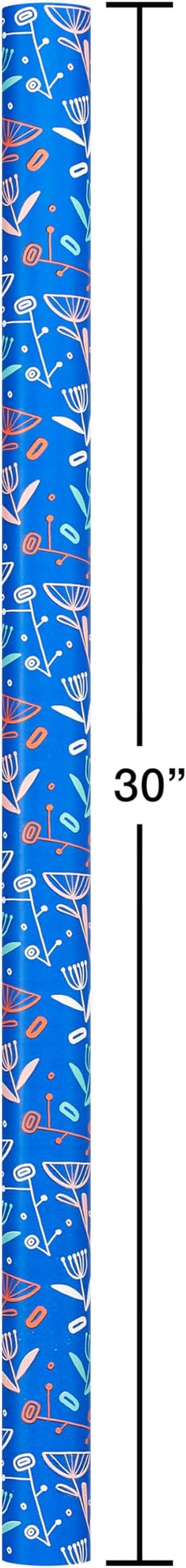 American Greetings 160 sq. ft. Reversible Wrapping Paper Bundle for Birthdays, Anniversaries, Weddings and All Occasions, Sprinkles and Daisies (4 Rolls, 30 in. x 16 ft.)