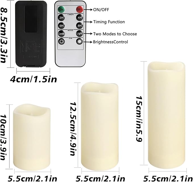 60 Packs Flameless Led Candles, Battery Candles,Simulate Flame,Waterproof Outdoor Indoor Candles