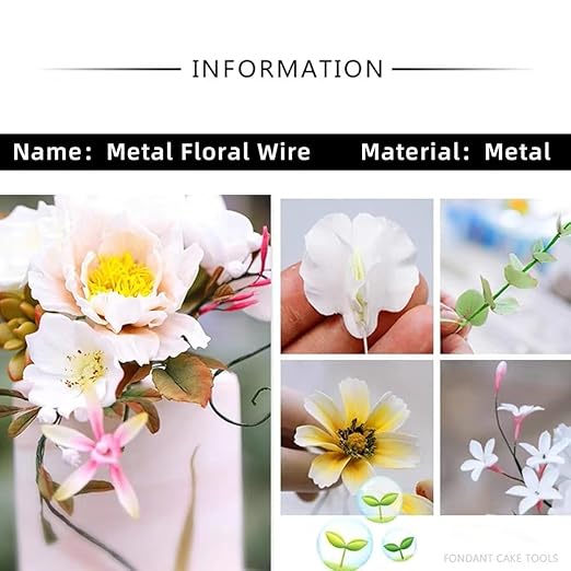 76Yards 26Gauge Silver Metal Floral Wire Flexible Paddle Florist Garden Wire for Flower Arrangement,Crafts,Christmas Wreaths Tree,Garland.