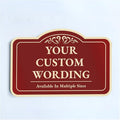 Custom Decorative Outdoor Metal Sign - Personalized Aluminum - Driveway Sign, Waterproof, Made in USA - Design 1 Red Brick 36x24 In