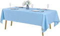 Rectangle Tablecloth 60x120 inch Washable Polyester Fabric Table Cloth for Wedding Party Dining Banquet Decoration（60x120, Blue Mist）
