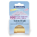 Beadalon ColourCraft Wire, 22 Gauge, Brass Light Color, 20 yd Spool