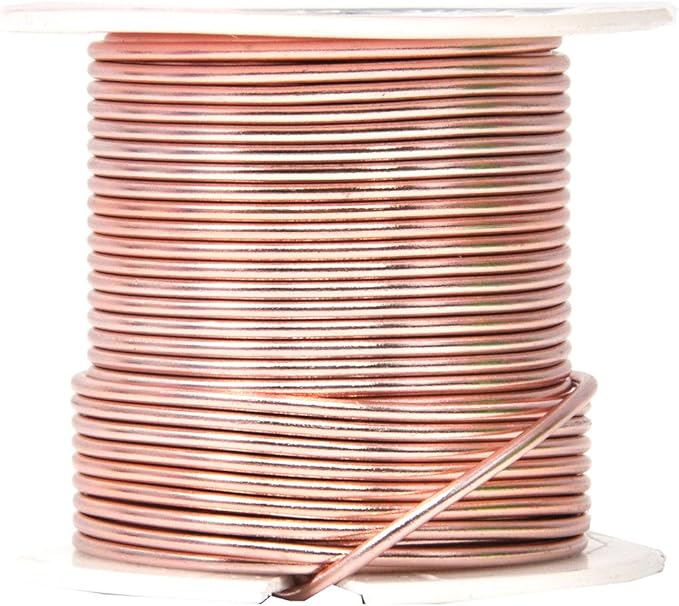 Mandala Crafts 14 Gauge Anodized Aluminum Craft Wire for Jewelry Making – 330 FT Colored Flexible Rose Gold Combo Wire - Bendable for Bonsai Armature Crafting Sculpting
