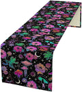 Gothic Star Moon Colorful Table Runner for Kitchen Living Room Home Party Boho Floral Table Runner 13x120 Inch