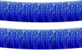 Blue Foil Fringe Garland 10FT 2packs, Metallic Foil Tinsel Fringe Banners for Parade Float Decorations Wedding, Birthday Party Graduation (Two Blue)