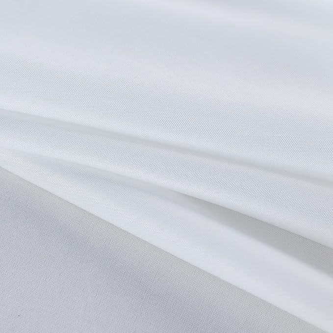 Fitable Rectangle Tablecloth Stain and Wrinkle Resistant Washable Polyester Table Cloth for Buffet Parties and Camping (60x102 inch, White)