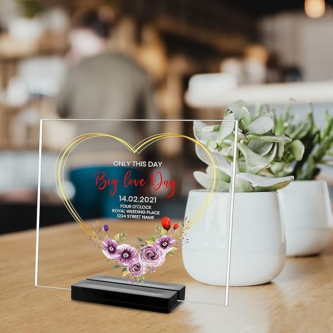 Acrylic Sign Stand | Wedding Sign Holdes, Acrylic Sign Stand with Card Slot, Used for Desktop/Menu Display, 20 Count (Black)