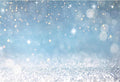 9x6ft Blue Bokeh (Not Glitter) Backdrops Birthday Party Abstract Golden Sparkling Spots Photography Background Baby Shower Wedding Prom Graduation Party Bokeh Decor Banner Photoshoot Props