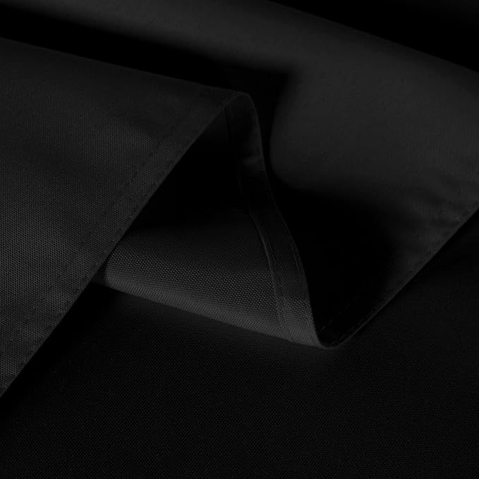 sancua 6 Pack Black Tablecloth 90 x 156 Inch - Rectangle Table Cloth for 8 Feet Tables Stain and Wrinkle Resistant Washable Polyester Table Cover for Dining Wedding Banquet Party Buffet Restaurant