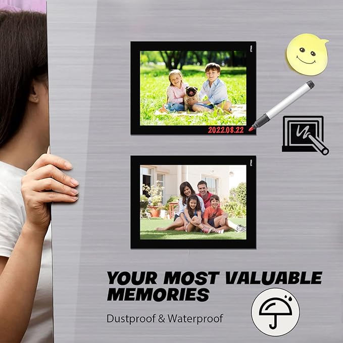 Magnetic Picture Frames for Refrigerator (4"X6",30 Pack),Magnet Photo Frame Pockets/Greeting Card Sleeve,Decorations for Lockers