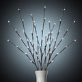 3 Pack Lighted Branches for Vases Plug in - 24Inch 60 LED Christmas DIY Twig Pathway Lights, Artificial Tree Bendable Xmas Fairy Lights with Stakes for Outdoor Indoor Party Decoration, Pure White