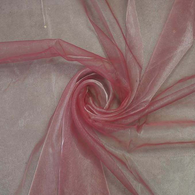 MDS Pack of 75 PCS Organza Chair Sashes Wider Dining Chair Bows Ribbon Tie Back for Wedding Party Birthday Bridal Shower Reception Event Banquet Home Chair Cover Decoration - Dusty Pink