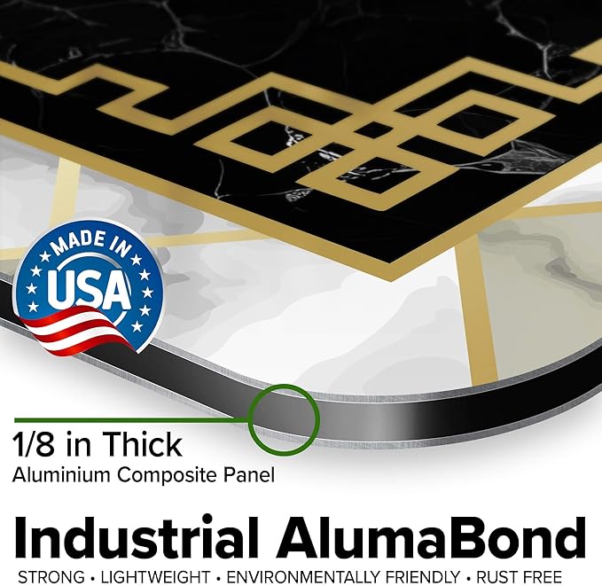 Custom Sign, Custom Street Sign, 11 Font Colors, 13 Font Styles, 4 Hole Options, 22 Sizes, 36x48 Inches, Rust Free DiBound, Fade Resistant, Made in USA by My Sign Center (Marble Tile)